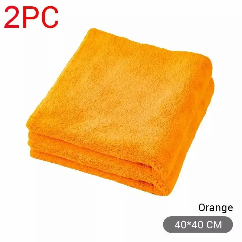 1/2/6/9 Packs 300GSM Car Thicken Cleaning Cloth Professional Cleaning Car Wiping Microfiber Towel Car Wash Rag 40x40cm New