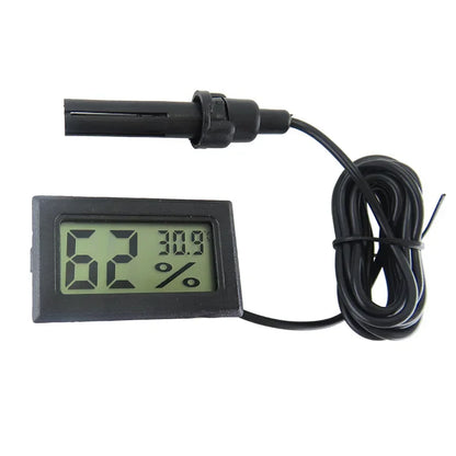 Embedded Digital Thermometer Hygrometer with External Wire Probe High Precision Electronic Humidity Temperature Meter Greenhouse