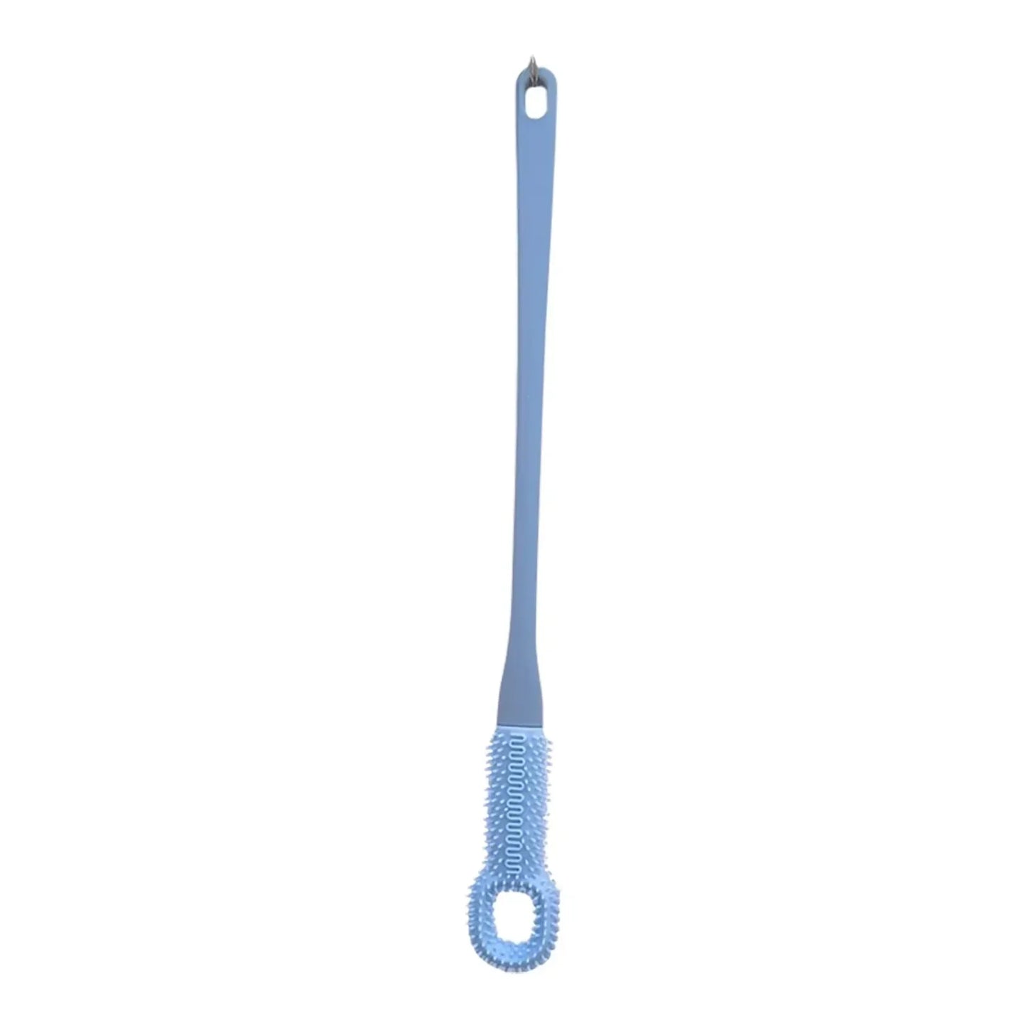 1pc Comfort Silicone Brush Long Handle Hand Brush Long Haired Toe Seam Soft Rubber Toe Gap Brush Daily Shower Foot Care Tools