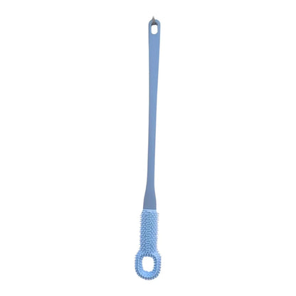 1pc Comfort Silicone Brush Long Handle Hand Brush Long Haired Toe Seam Soft Rubber Toe Gap Brush Daily Shower Foot Care Tools