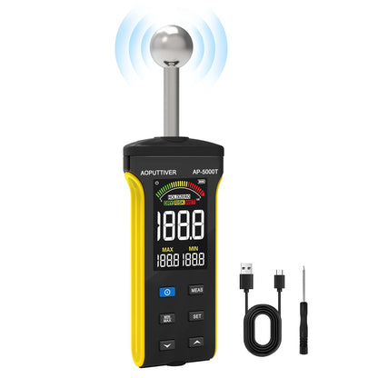 BTMETER Wood Moisture Meter - Pinless Moisture Detector Measur Depth 20-40mm Non-Destructive Moisture Tester with Masonry