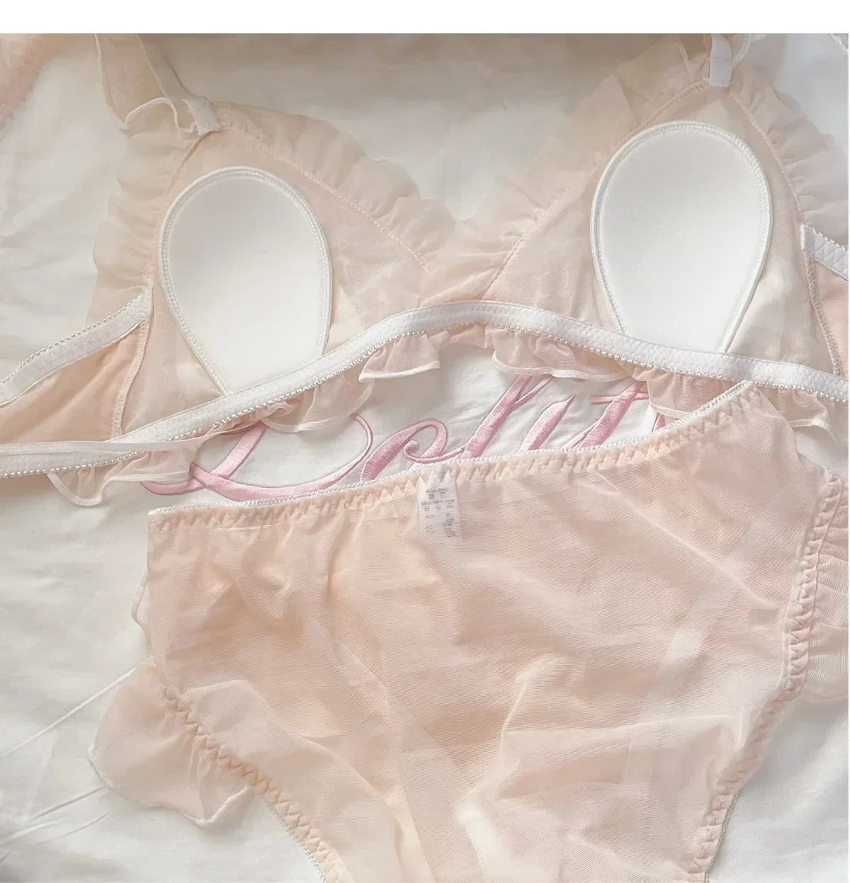 Lolita Girls Thin Cute Lace Small Bra Women Triangle Cup Bra Sexy  Underwear Women Set  Sexy Lingerie