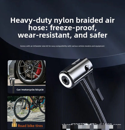 Rozrusznik samochodowy 2 w 1 z pompką powietrza M5 Awaryjny wzmacniacz akumulatora Cyfrowy inflator do opon z monitoringiem opon