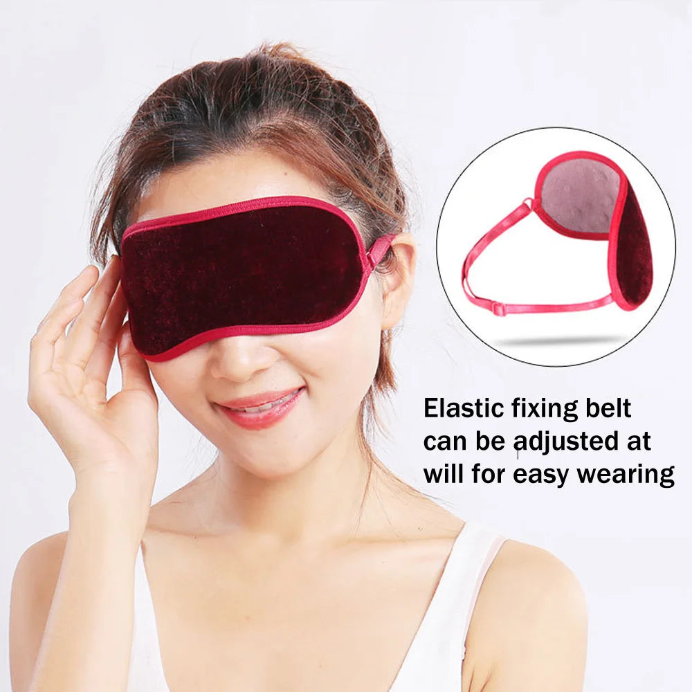Tcare Eyes Care Tourmaline Far Infrared Ray Eye Massager Pain Fatigue Relief Deep Sleep Eye Masks Shade Magnetic Blindfold Cover