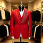 Beaded Wedding Suits for Men Prom Party 3Pcs Groom Tuxedo Custom Made Luxury Slim Fit Fashion Separates Jacket Vest Pants 2026