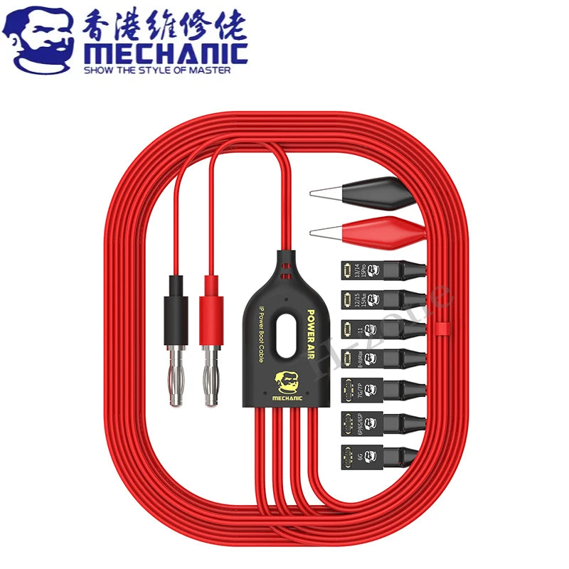 MECHANIC Phone Power Air Boot Line DC Power Supply Test Cable for iPhone 7-11 12 13 14 15 16 Pro Max Motherboard Activation Cord