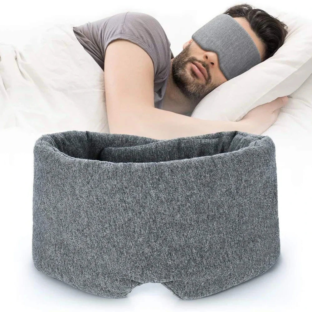 100% Handmade Cotton Sleep Mask Blackout Comfortable Breathable Eye Mask for Sleeping Adjustable  Travel Eyepatch Sleeping Mask