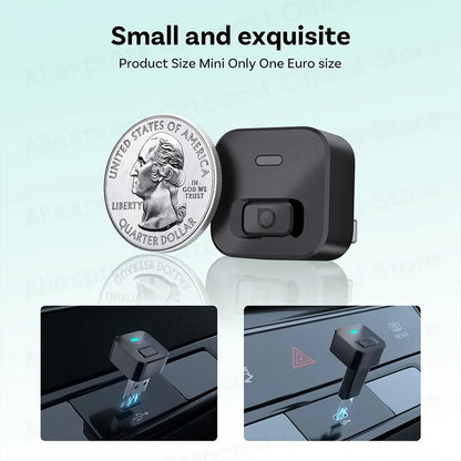 OTTOCAST Mini Dot Cube Wireless CarPlay Android Auto Adapter 2 in 1 USB AI Car Accessories for Totoya VW Benz Chevrolet Hyundai