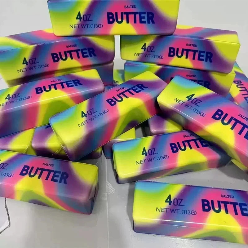 14/24cm Squishy Butter Stick Fidget Toy Sticky Butter Stick Slow Rebound Stress Ball Adults Squeeze Toy Anti-stress Sensory Toy