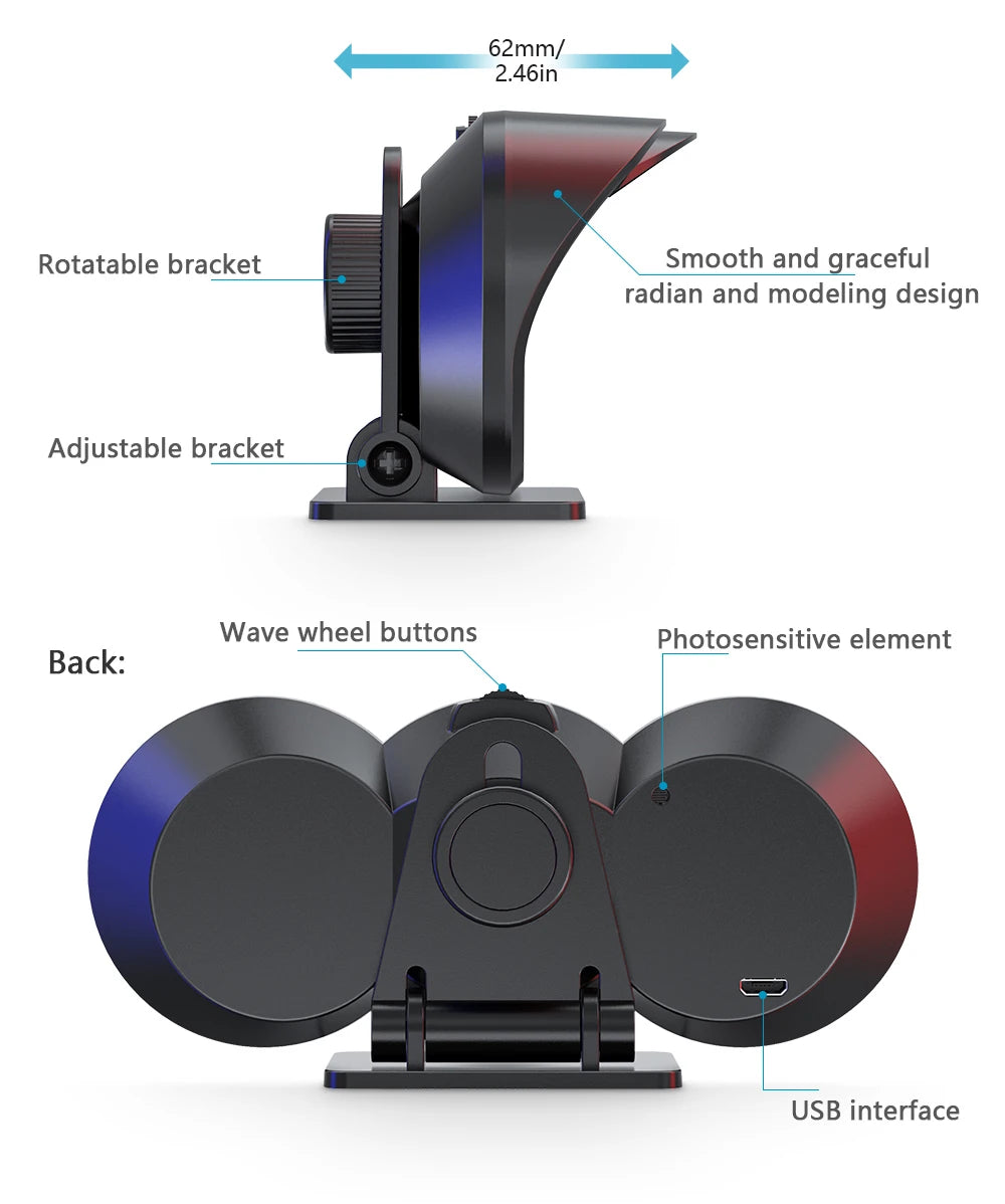 Car Head Up Display HUD GPS Computer Speedometer Windshield Projector Car Dashboard Speed Displays System Modification Car Acces
