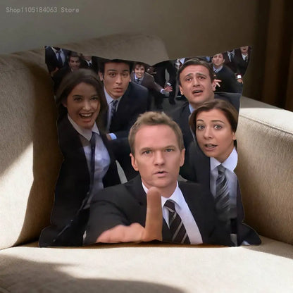H-How I M-Met Your M-Mother Pillowcases Bedroom Living Room Sofa Home Decor Polyester Cushion Cover with Zipper