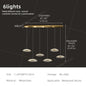 Dining room pendant light Modern villa dining room Kitchen pendant light designer glass Multi-head Hanging Lamp pendant light