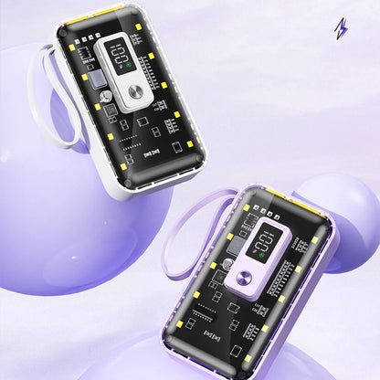 21700  Power Bank Cases Battery Storage Box Night Light USB Charge DIY Shell 21700 Battery Storage Box for iPhone Xiaomi