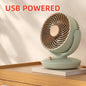 Small Desktop Fan 6 Inch Table Fan 3 Speed 140° Manual Tilt and 120° Auto Oscillation For Home Office Bedroom