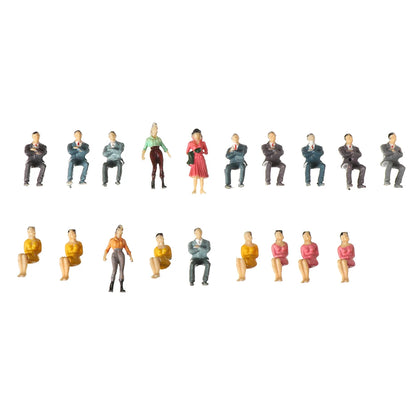 100Pcs/Bag 1:100/1:150/1:75/1:50 Scale Plastic People Figures Model Building Passengers DIY Character Mixed Color Pose Kids Toys