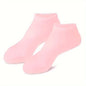 2 PCS Silicone Socks for Women, Soft Gel Moisturizing Foot Socks, Spa Socks for Softening Dry Feet, Cracked Heels Foot Care