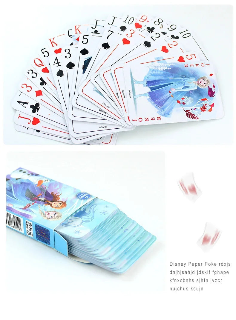 Disney Mickey Frozen Stitch Poker Lots-o'-Huggin' Bear Playing Cards Playing Cards Poker Indoor Family Entertainment Board Games