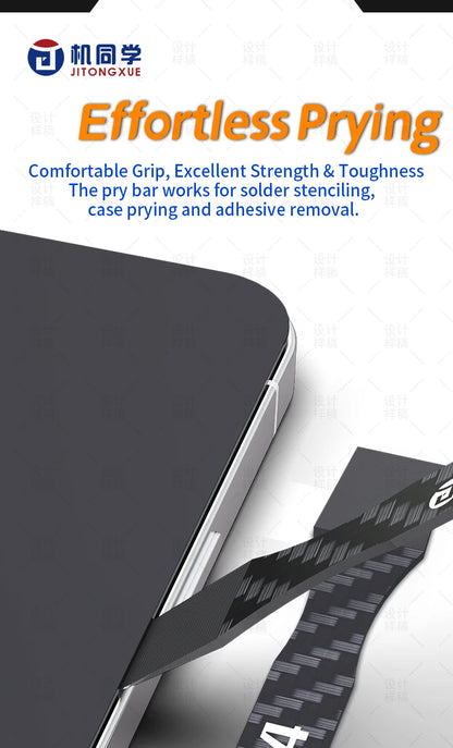 JTX QW11-14 Carbon Fiber Pry Tool Solder Scrap Opening Tool High Temperature Resist LCD Screen Disassembly Card Phone Repair Too