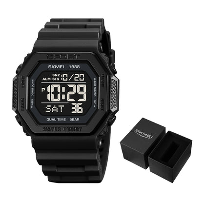 SKMEI Fashion Military Countdown Sports Digital Watches For Men Women 5Bar Waterproof Chrono Electronics Wristwatch Reloj Hombre