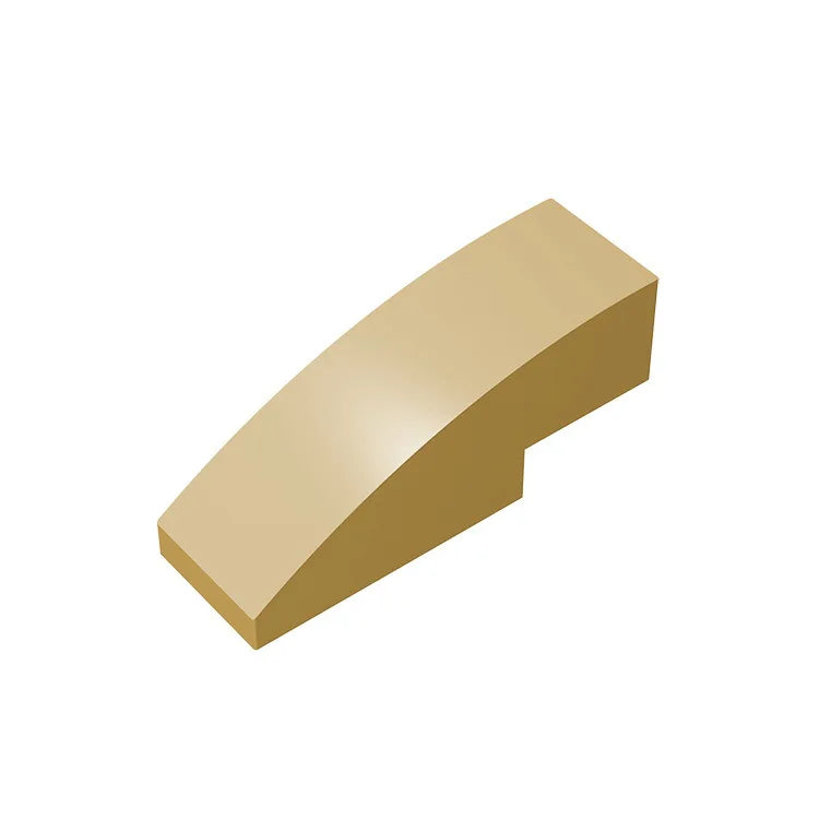100pcs MOC Part 50950 Slope Curved 3 x 1 No Studs Building Block Particles DIY Construction Compatible Brick Toy Kid Gift