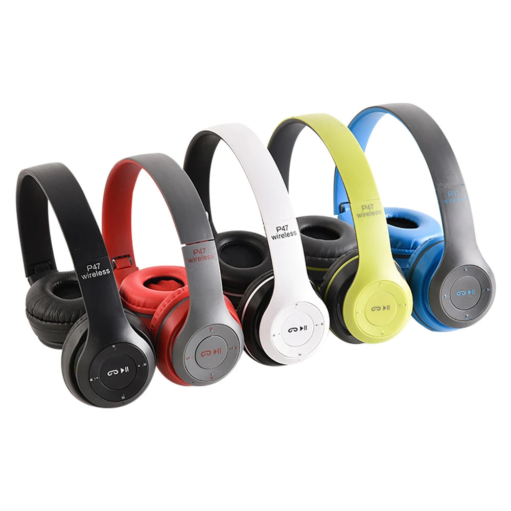 Fone Wireless Bluetooth Headphones HIFI Stereo Foldable P47 Earphones Kid Helmet Gift With Microphone Support SD Card For iPhone