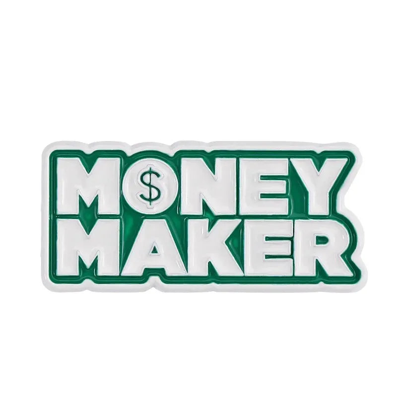 Creative US Dollar Money Enamel Pins Collection Cartoon Banknote Get Rich Brooch Backpack Lapel Metal Badge Fun Jewelry for Gift