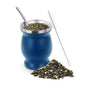 230ML Mate Cup 304 Stainless Steel Double Wall 8oz Portable Tea Mug Mate Tea Gourd With 2 In 1 Straw Spoon Give Cleaning Brush