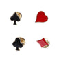 4 Pack Collar Pins Card Brooches Versatile Accessories Lapels Pin Suit Brooch Perfect Gift for Men and Women