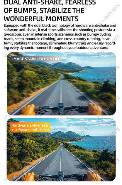 2026 New AI Smart Sports shooting&recording Glasses 800W Camera HD Anti-shake Bicycle Riding Shooting Artifact Windproof Goggle