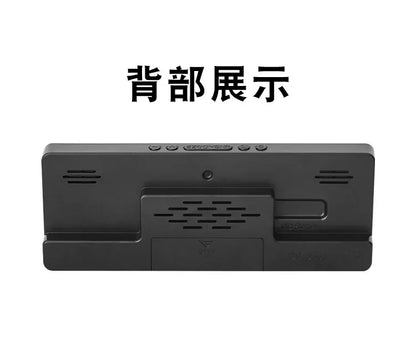 Voice Control Digital Alarm Clock Temperature Dual Alarm Snooze Desktop Table Clock Night Mode 12/24H LED Clock Watch Desk