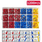 Assorted Electrical Crimp Terminal Kit 280/1500pcs - Cold Pressed Male Female Quick Connect Lugs for DIY & Repairs