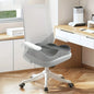 1pc Memory Foam Seat Cushion - 3D Ergonomic Support| Light Green & Grey, Washable Polyester, Car/Office Essentials