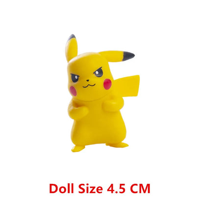 Pokemon Anime Action Figure Set - Pikachu Sun Elf Eevee Gengar Monsters Cartoon Model Toys Gift for Bulk Purchase