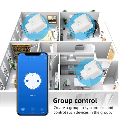 Tuya ZigBee Smart Socket Supporting Google/Alexa Voice Control| Requires Gateway| Remote Scheduling/Power Consumption Statistics