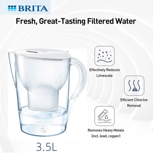 BRITA Water Purifier 3.5L Household Water Filter Kettle with Water Filter Cartridge Water Filter Jug Marella Ocean Series