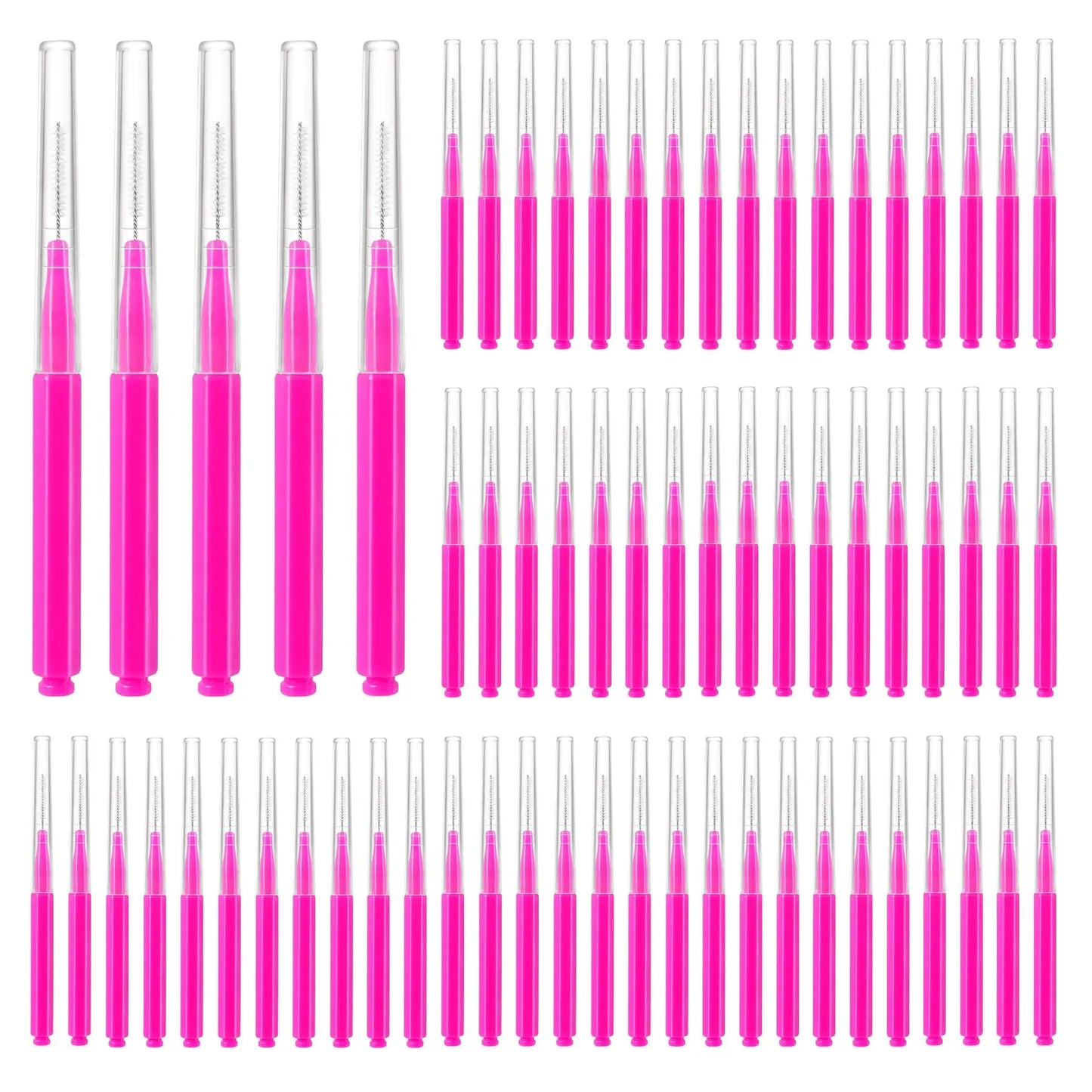 20/50PS Portable Mini Eyebrow Brushes Disposable Eyelash Brow Lifting Brush Applicators Lash Extension Comb Beauty Makeup Tools