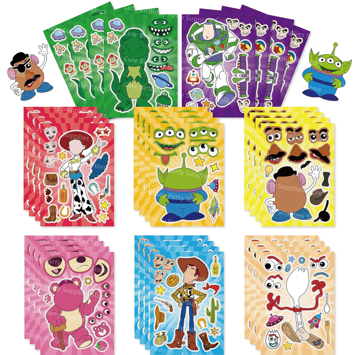 Toy Story Party Decorations Cup Plate Napkin Slap Bracelet Cake Topper Birthday Party Favors Reward Prizes Party Supplies