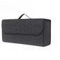 Large Car Trunk Organizer - Anti-Slip Soft Felt Boot Storage Box with Compartments for Auto Tool & Accessories