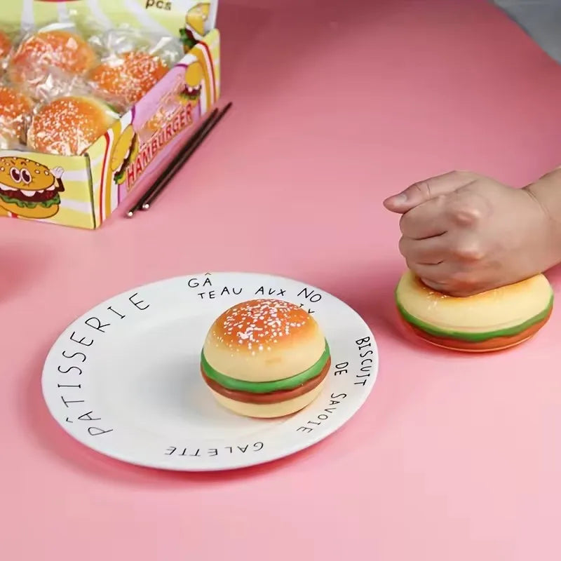 1PC TPR Stress Relief Toys Release Decompression Squeezing Simulation Coke French fries Hamburgers Slow Rebound Birthday Gift