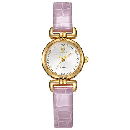 Ladies 2025 New Fashion Small Simple Diamonds Business Quartz Watch Women's Green Women Dress Clock Luxury Gift Wristwatch
