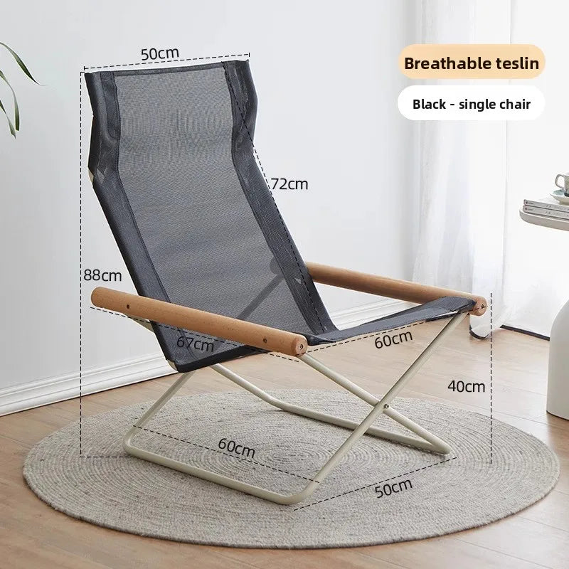 Outdoor folding chairs, portable camping chairs, solid wood armrest reclining chairs, beach chairs, horse stools, folding stools