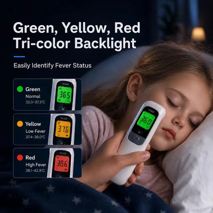 Yasee Backlit LCD Forehead Thermometer ℃℉ Non-contact Human Body Room Temperature Meter Electronic Medical Baby Adult Fever Cold