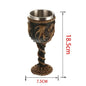 Viking Wood Style Beer Mug, Simulated Wooden Barrel Double Wall Metal Insulated Cup, 1Pc Bar Drinking Mug