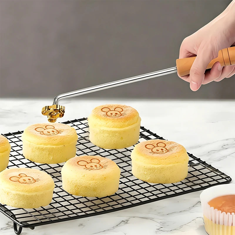 Personalized Leather Stamp Custom Logo Branding Iron Stamps Heating Brass Embosser Seals DIY Wood Cake Hamburger Craft Handmade