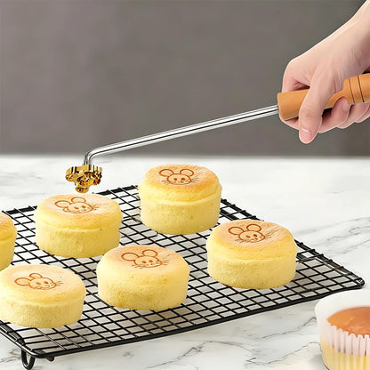 Personalized Leather Stamp Custom Logo Branding Iron Stamps Heating Brass Embosser Seals DIY Wood Cake Hamburger Craft Handmade