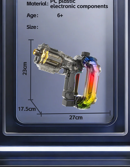 LED Lights Simulated Firing Electric Water Gun Children Large Capacity Automatic Water Blaster Toys for Kids Summer Outdoor Game