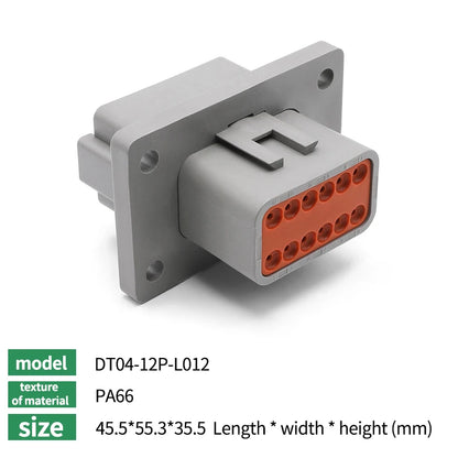 10/50/100 Sets Deutsch DTM/DT/DTP/DTF Automobile Connector Plug&Socket Male&Female Terminal DTM04-2/3/4/6/8/12 DTM06-2/3/4/6/8S