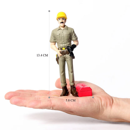 Realistic Professionals Pretend Career People Figures,Representing a Variety Of Occupations From Fire Fighter to Nurse Figurines