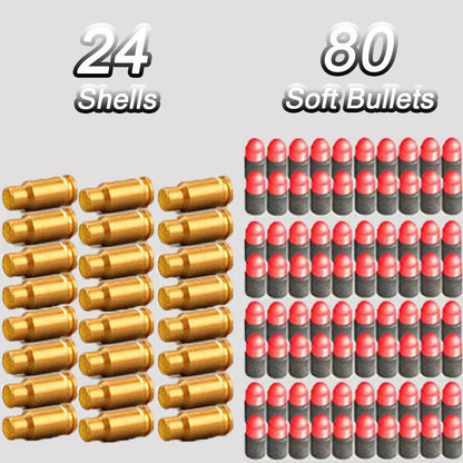 Newest 18 Shell Ejecting Pistol Soft Bullet Toy Gun Children Armas Shoot Outdoor Game Boys Gift