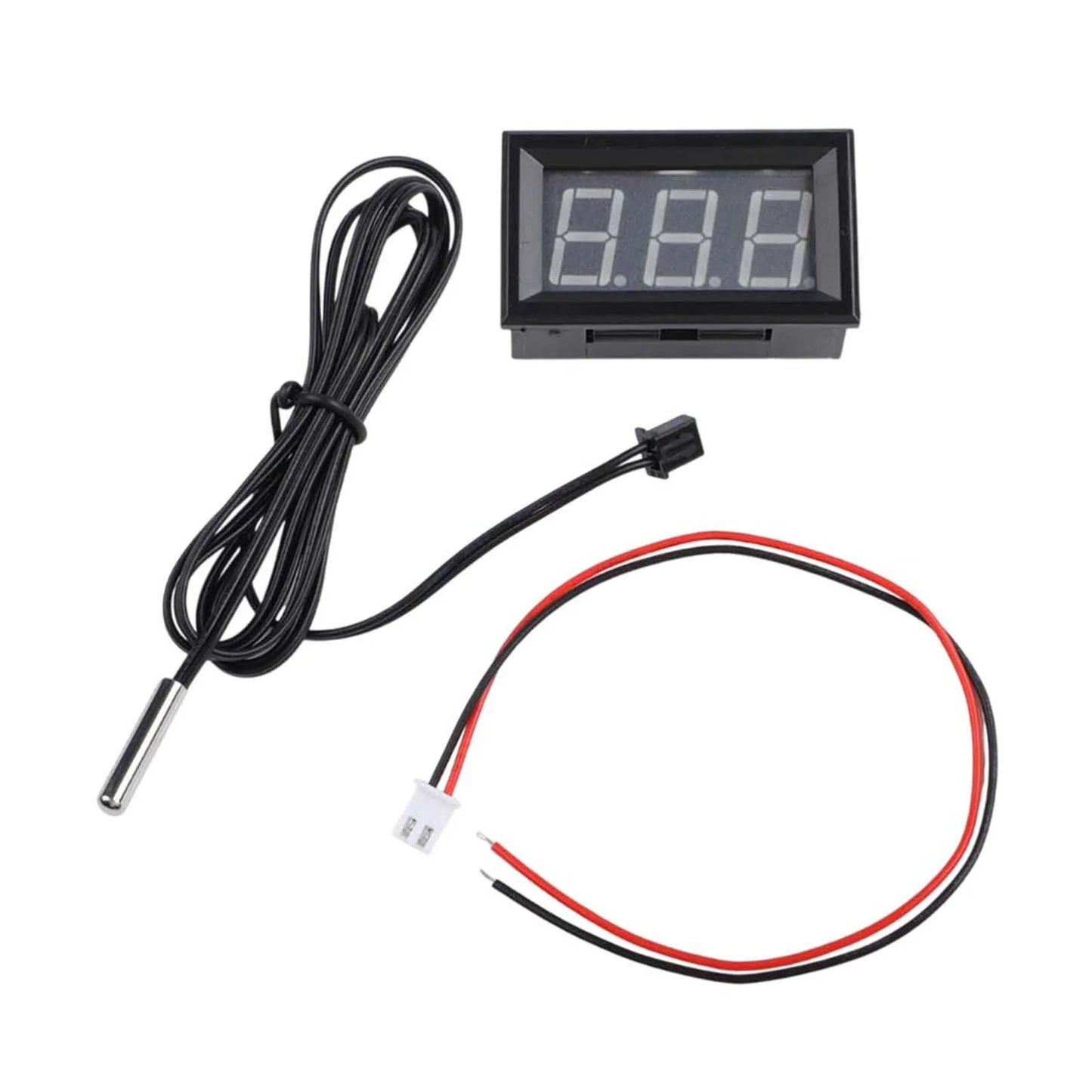 1*Digital Thermometer With Probe LED -50~110°C DC 5-12V Car Temperature Panel Meter Gauge  Instrument Parts & Accessories